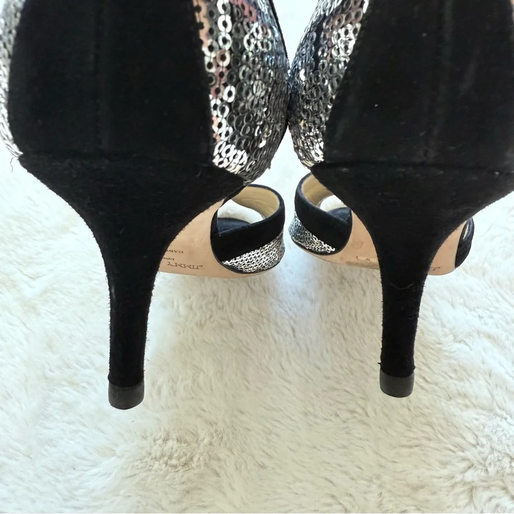 Jimmy Choo suede evening shoes women size 38 Authentic